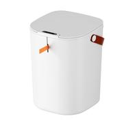 Tyenaza 20L Cubo de Basura Automático con Sensor, Bote de Basura Inteligente Sin Contacto para Baño, Bote de Basura Inteligente con Asa, para Cocina Oficina Retrete RecáMara, 23,5x23,5x34,5cm(Blanco)