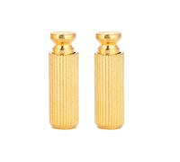 Tyenaza 2pcs Guitar Bridge Insers y tachuelas, tachuelas y anclajes de puentes eléctricos de guitarra eléctricos de 8 mm para Floyd Rose (Gold)