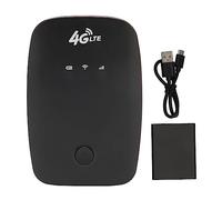 Tyenaza 4G LTE Mobile WiFi Unlocked 2100mAh Battery High Speed Portable Travel Hotspot Mini Router with SIM Card Slot Black (European Version)