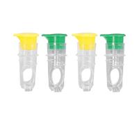Tyenaza 4pcs Screw Top Manual Lemon Squeezer, Juicer Compact Juice Extractor Citrus Press with Lid for Cocktails Drinks Yellow Green