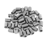 Tyenaza 50 Piezas Inserciones de Hilo, Inserto de Reparación de Rosca, Insertos de Rosca M6 de Acero Inoxidable, 304 Reparación de Acero Inoxidable Inserto Tuerca Alambre Hilo Insertos, M6 x 1,0 x 3D