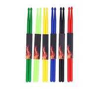 Tyenaza 6 Pairs 5A Nylon Drumstick Pack Professional Lightweight Durable Non Slip for Adults Kids