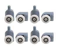 Tyenaza 8 Piezas Polea para Mampara de Ducha, Rodillos Puertas Correderas Cabinas Ducha, Polea para Puerta Corrediza de Cristal de Baño, para Puerta Corredera de Cristal Baño(Rueda única)