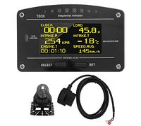 Tyenaza 9V a 16V OBD2 Gauge, do907obd Pantalla de Carrera de Tablero Multifuncional precisa para automóvil