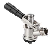 Tyenaza Acoplador de Cerveza Tipo S, Acoplador de Barril de Cerveza, Dispensador de Acoplador de Acero Inoxidable con VáLvula de Alivio, para Bares en el Hogar, Hoteles, Restaurantes