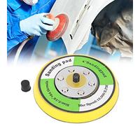 Tyenaza Almohadilla de pulido con soporte para lijadora redonda de 4 pulgadas, base de bandeja para máquina de lijado y pulido universal, para bordes y superficies
