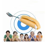 Tyenaza Ayuda alimentaria Tenedor Cuchara Anti-aspersión Anti-caída Hemipléjico Ancianos discapacitados Vajilla para Ancianos de Parkinson Plato Adaptado Discapacidad (Forks)