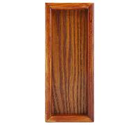 Tyenaza Bandeja de Madera para Servir Plato, Platos de Madera para Carne, Bandeja de Madera pequeña Rectangular sólida Natural para Aperitivo de Queso para Fiestas de Comida(20 * 8cm)