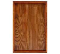 Tyenaza Bandeja de Madera para Servir Plato, Platos de Madera para Carne, Bandeja pequeña Rectangular sólida Natural para Aperitivo de Queso para Fiestas de Comida(30 * 20cm)