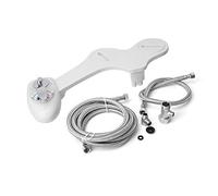 Tyenaza Bidé de Inodoro Agua fría y Caliente Accesorio de Asiento de Inodoro con Doble Boquilla Juego de autolimpieza para Mujeres