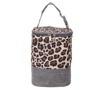 Tyenaza Bolsa de refrigerador de Leche Materna, bolsita de Calentador de Mama portátil con Aislamiento de 3L con asa para el Mango para la guardería de la madriguera (Estampado de Leopardo)