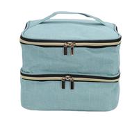 Tyenaza Bolsa organizadora de Esmalte de uñas con Capacidad para 30 Botellas y lámpara de uñas, Kit de uñas de Doble Capa, Estuche de Transporte