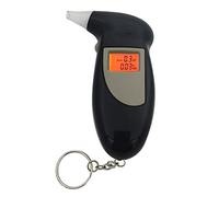 Tyenaza Breath Alcohol Tester, Negro Sensitivo Portable Negro Alta precisión Prueba de alcohol con 5 boquillas, para uso personal y profesional