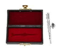 Tyenaza Broche de Flauta en Miniatura de Alta simulación, Exquisito Modelo de Flauta en Miniatura, Broche Musical para Amantes de la música, Regalos de cumpleaños, Plata