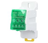Tyenaza Caja de Distribución de Bloque UKK-80A, Caja de Distribución de Terminales, Caja de Conexiones Unipolar Tipo Carril C45, para Gabinetes de DistribucióN de EnergíA y Varios Gabinetes(Verde)