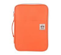 Tyenaza Carpeta con Cremallera A4, Bolsa de Documentos A4, Bolsas Multifuncionales para Documentos, Carpeta Conferencia Carpetas Cremallera, para Viajes y Estudiar, 5 Colores, 35x25x3,5 cm(Naranja)