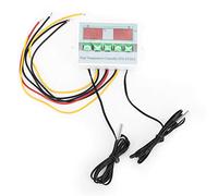 Tyenaza Controlador de Temperatura Inteligente de Microcomputadora, Termostato Digital Multiusos ZFX-ST3012 con Doble Sensor NTC Sonda, Pantalla Dual Digital Inteligente, para Varios Campos(24V)