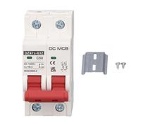 Tyenaza DZ47S-63Z-2P, 1000 V 50 A, interruptor de desconexión DC solar con carril DIN, interruptor de protección de línea DC 2P 50 A DC1000V 6000A de potencia de conmutación montaje en carril DIN para