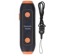 Tyenaza Electronic Whistle for Coaches, Handheld Lound Electric Whistle with Lanyard and Three Tone for Volleyball, Soccer Referee, P.E. Teacher, Police,Outdoor Camping, Self Emerg (Orange)