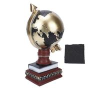 Tyenaza Estatua de Globo Creativo Moderno Globo de Resina Adorno de Escritorio para Sala de Estar Decoración de Oficina