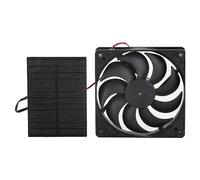 Tyenaza Extractor De Panel Solar Resistente A La Intemperie De 3 W, Kit De Ventilador con Energía Solar para Baño, Casa De Mascotas Y Necesidades De Ventilación