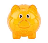 Tyenaza Hucha, Linda Hucha De Cerdos De Color Creativo, Adornos De Muebles con Forma De Dibujos Animados De Resina Ayuda A Ahorro Desarrollo De Hábitos Multicolor, para Niños (Naranja)