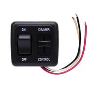 Tyenaza Interruptor de luz con Control de atenuación, Interruptor de Palanca de lámpara incandescente halógena LED de 60 W para iluminación de Tira Marina de camión RV