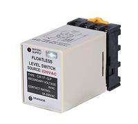 Tyenaza Interruptor de Nivel Sin Flotador, Controlador de Interruptor de Nivel Sin Flotador LíQuido C61F-GP AC220V 50 / 60HZ con base, Control de Nivel de Agua, para Uso Doméstico y Industrial