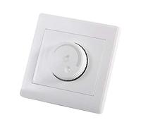 Tyenaza Interruptor Regulador de Luz, Regulador de Intensidad de LED, 150V-250V Perilla Giratoria Montada en la Pared Interruptor de Atenuación, Adecuado para luzs incandescente de 15 W a 100 W