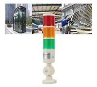 Tyenaza Luz de calentamiento industrial Luces de advertencia de señal industrial Luz de alarma plegable de torre de señal LED de 3 capas 24VDC