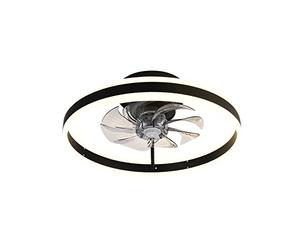 Tyenaza Luz de Ventilador de Techo, 110V 48W Moderno Interiores Plafón Lluminación con Control Remoto, Ajuste de 6 Velocidades, Tres Colores, para Dormitorio, Comedor, Estudio