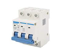 Tyenaza Magnetotermico Trifasico 63A, Interruptor Automático Magnetotérmico Industrial, DZ47-63 3P 63A Disyuntor de Corriente Residual, para Domésticos Protección Contra Cortocircuitos y Sobrecargas