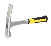 Tyenaza Martillo de Geologo, Martillos de Ladrillo Geológico, Martillos de Exploración Geológica, con Mango de Goma Cómodo, para Investigación Geológica, Familiar, Construcción (33,5x17cm)