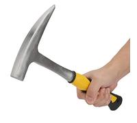 Tyenaza Martillo Geologo, Pico de Geologo, Exploración Geología Martillos, Hammer GeolóGico de Pico de Pato de Doble Cabeza, con Mango de Goma Cómodo, para Investigación Geológica(34x18cm)