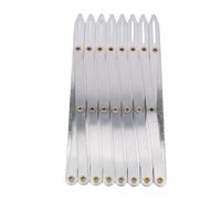 Tyenaza Medidor de costura expandible de aluminio, medida de guía de botón de espacio igual ajustable para botones plisados manualidades
