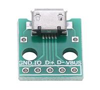 Tyenaza Micro USB Hembra Breakout 10 Piezas Micro USB Hembra Hembra a Placa adaptadora Dip 5 Pines 2,54 mm Paso