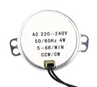 Tyenaza Motor síncrono, 220-240 V CA Motor eléctrico Motorreductor para válvulas motorizadas 4 W CW/CCW Reemplazo 2 Puertos 3 Puertos Fallo de válvula(5-6RPM)