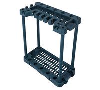 Tyenaza Organizer per Attrezzi da Giardino con Ruote, Scaffale Portaoggetti en ABS, Supporto per Attrezzi da Giardino, Double Tool Rack, Adatto per 40 Utensili per Capannone, Ester