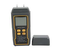 Tyenaza Pin Tipo Medidor de Humedad Digital 4 Modos de medición Pantalla LCD retroiluminada Apagado automático para Piso de Pared de Papel de Madera (2 Probes)