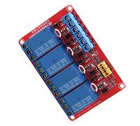 Tyenaza Placa de módulo de relé de 4 Canales con optoacoplador Módulo de Disparo Alto y bajo 5 V/12 V/24 V Opcional (24 V)(5V)