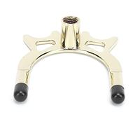 Tyenaza Pool Bridge Head, Iron Metal Electroplating Process Durable Colloidal Particles Billiards Accessories (Imitation Copper High Fork)