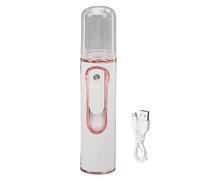 Tyenaza Portable Nano Facial Mister, mini vapor facial Vapor facial USB Humidificador de niebla recargable con 30 ml de tanque de agua visual para hidratación facial