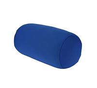 Tyenaza Portátil Mini Cojín Trasero Rollo Microperlas Almohada Viaje Hogar Dormir Soporte para el Cuello Cómodo Proteger la Columna Cervical(Azul)