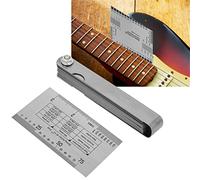 Tyenaza Regla de calibre de acción de cuerdas, 32 piezas Juego de reglas de calibre de acción de cuerdas de guitarra Protectores de traste de diapasón para guitarristas