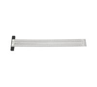 Tyenaza Regla T De Marcado, Regla T De Trazado De Carpintería De Acero Inoxidable, Herramienta De Medición De Regla T De Marca De Carpintero De Alta Precisión(400mm)