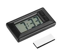 Tyenaza Relojes Digitales, Mini Tablero de Instrumentos del Automóvil Pila de botón LR1130 energizado por (incluida) Digital LCD Reloj electrónico con Adhesivo