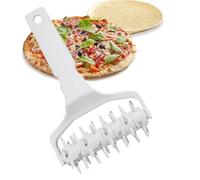 Tyenaza Rodillo Punteador de Masas, Rodillo Acoplador para Masa de Pizza, Acoplador de Masa de Pizza de Plástico, Herramienta para Hornear, para Pizza Galleta Pastel Pastelería Pan(20,5 x 12 x 6,5 cm)