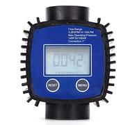 Tyenaza Sensores de Caudal, Caudalímetro Digital para Turbinas Rosca Interna de 1", Contador de Medidor de Flujo Digital de Alta Precisión, con Pantalla LCD Digital, para Diésel Gasolina Agua Aceite