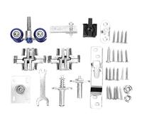 Tyenaza Silent Hanging Wheel Stainless Steel Wood Glass Sliding Door Roller Furniture Hardware Tool