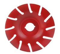 Tyenaza Stainless Steel Angle Grinder Disc, Wood Carving Disc Shaping Wheel 125mm Stainless Steel 12T Accessory for Angle Grinder (Red)